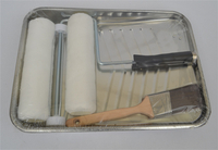 Niet-morsen metalen trays industrieel met borstelhouder
